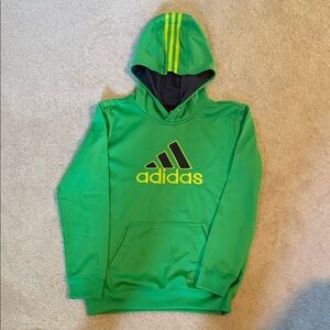 Adidas Vibrant Green Hoodie with Yellow Accents